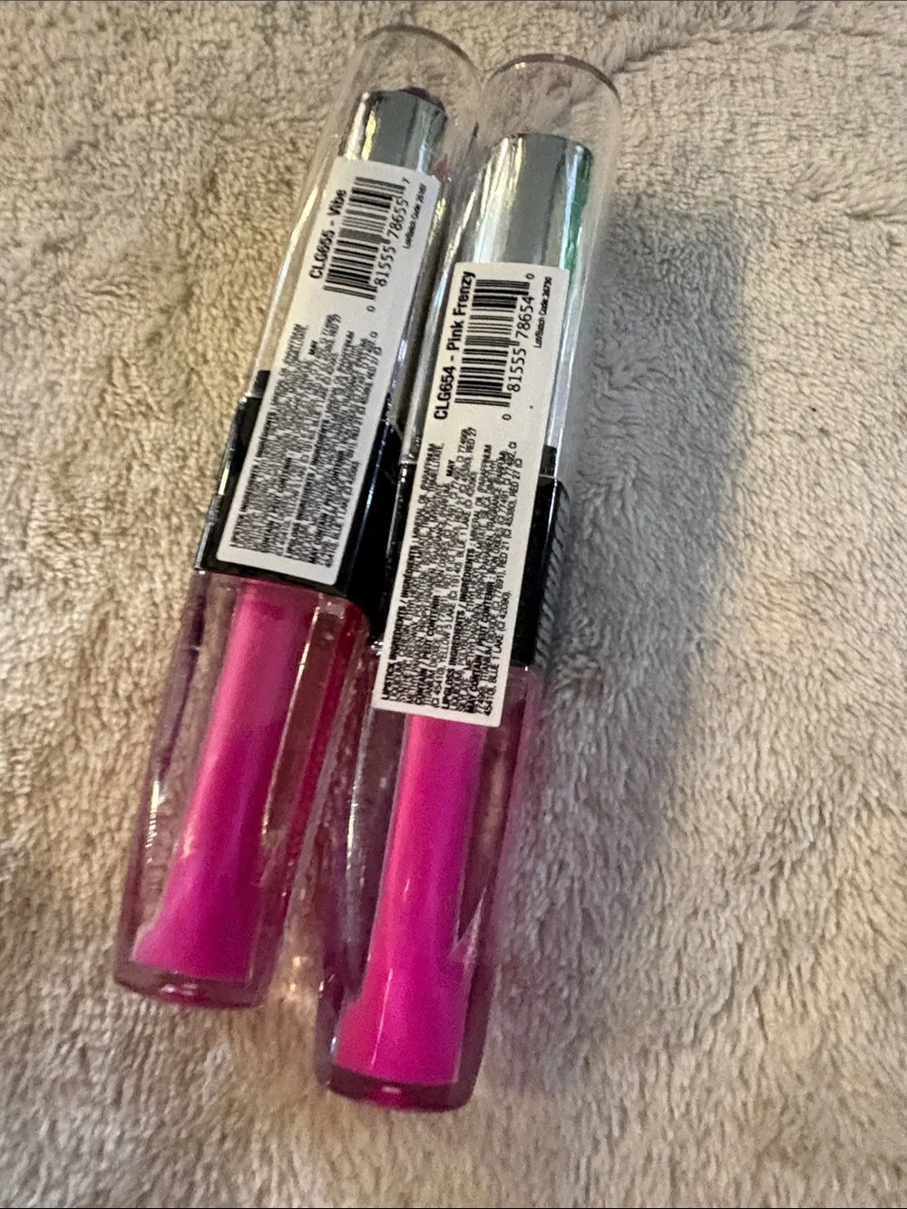 L.A. Colors Lip Duo in Hot Pink - Lipstick & Gloss Set